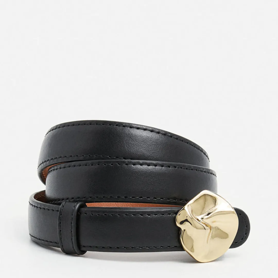 brie_belt_leather_black_0.webp Brie Belt Leather ^Flattered Flash Sale